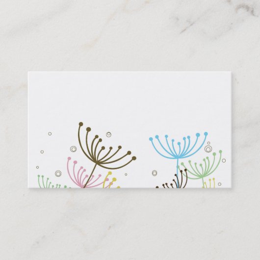 Floral Visitekaartje (Voorkant)
