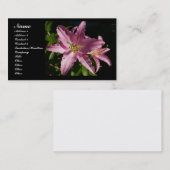 Floral visitekaartje (Voorkant / Achterkant)