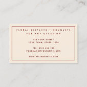  Floral Visitekaartje (Achterkant)