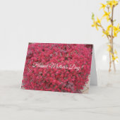 Floral, voeux bénis, carte de fête des mères (Fleur jaune)