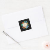 FLORAL VOLLEYBALL VIERKANTE STICKER (Envelop)
