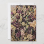 Floral Volwassen Halloween Feest Uitnodiging (Achterkant)