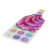 Floral voor het snijvlak van glas snijplank (Hoek)