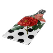 Floral voor het snijvlak van glas snijplank (Hoek)