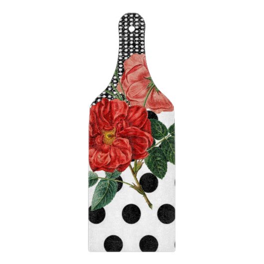 Floral voor het snijvlak van glas snijplank (Voorkant)