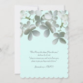 Floral Vow Renewal Ceremony Uitnodiging tot script (Achterkant)