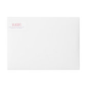 Floral Vrijgezellenfeest Address Return Label (Voorkant)