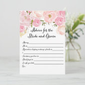 Floral Vrijgezellenfeest Advice Kaarten (Staand voorkant)