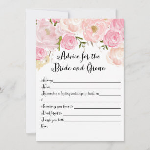 Floral Vrijgezellenfeest Advice Kaarten