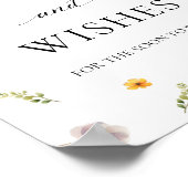 Floral Vrijgezellenfeest Advies en Wensen Poster (Hoek)