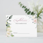 Floral Vrijgezellenfeest Advies voor de Bruid Kaar Kaart (Staand voorkant)