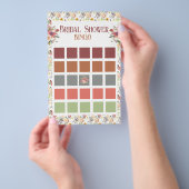 Floral Vrijgezellenfeest Bingo Flyer (Hand)