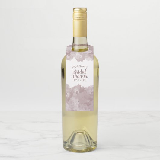 Floral Vrijgezellenfeest Bottle Hanger Label (Op fles)