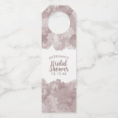 Floral Vrijgezellenfeest Bottle Hanger Label (Voorkant)