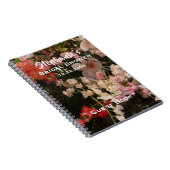 Floral Vrijgezellenfeest gastenboek, veel bloemen Notitieboek (Rechterzijde)