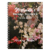 Floral Vrijgezellenfeest gastenboek, veel bloemen Notitieboek (Voorkant)