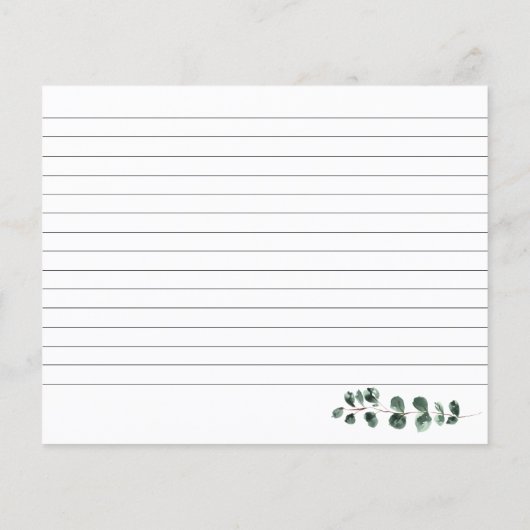 Floral Vrijgezellenfeest Recipe card (Achterkant)