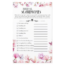 Floral Vrijgezellenfeest Scattergories Game