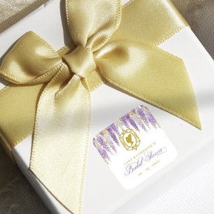 Floral  Vrijgezellenfeest Vierkante Sticker