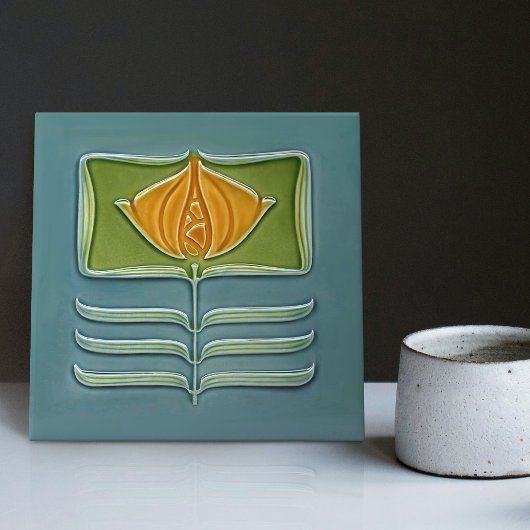 Floral Wall Decor Art Abstract Tegeltje