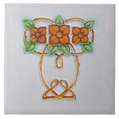 Floral Wall Decor Art  Deco Tegeltje (Voorkant)