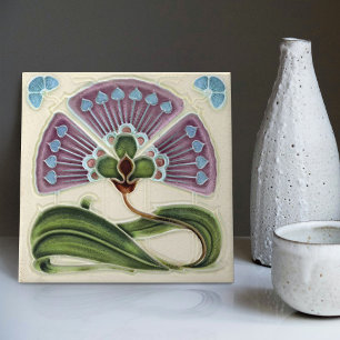 Floral Wall Decor Art  Deco Tegeltje