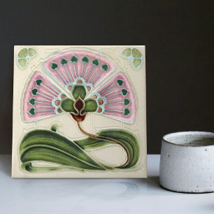 Floral Wall Decor Art  Deco Tegeltje