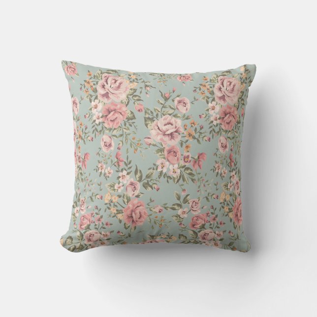  Floral Wallpaper Kussen (Voorkant)