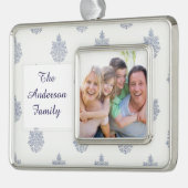 Floral Wallpaper Pattern Verzilverd Kader Ornament (Links)