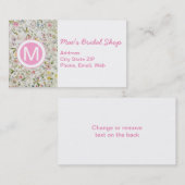 Floral Wallpaper Pattern Visitekaartje (Voorkant / Achterkant)