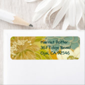  Floral Wallpaper, Turquoise Green & Brown Etiket (Insitu)