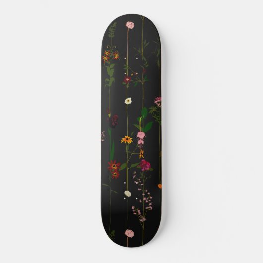 Floral Wallroll - Donker Skateboard (Voorkant)
