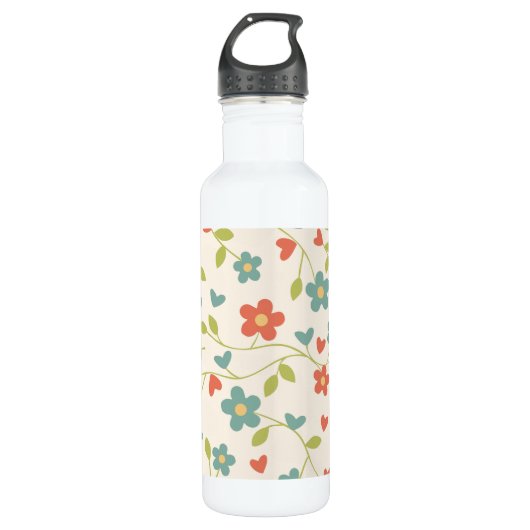 Floral Water Fles (Voorkant)