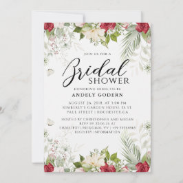 Floral Watercolor Bridal Shower Kaart