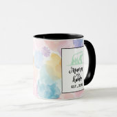 Floral Watercolor Mama Bear Mug Art (Devant droit)