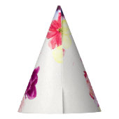 Floral Watercolor Party Hat Feesthoedjes (Achterkant)