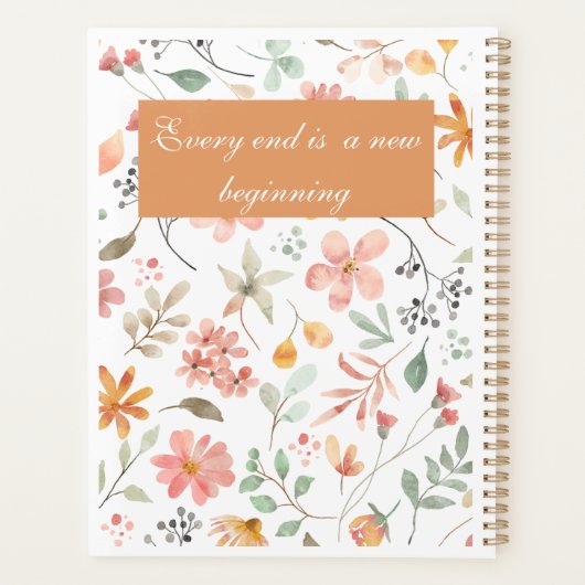 Floral Watercolor planner (Dos)