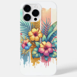 Floral Waterverf Artiest Telefoonhoes Case-Mate iPhone 14 Pro Max Hoesje