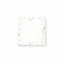 Floral Waterverf Boarder Post-It Notitieblok