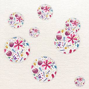 Floral Waterverf Boho Confetti