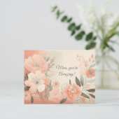 Floral-Waterverf Briefkaart (Staand voorkant)