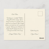 Floral-Waterverf Briefkaart (Achterkant)