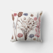 Floral Waterverf Design – Elegant en Artistic Gi Kussen (Voorkant)