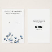 Floral Waterverf die Kaart van het Verouderde Ver (Voorkant /achterkant)