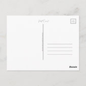 Floral Waterverf Envelope Hallo Greeting Briefkaart (Achterkant)