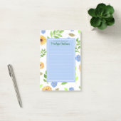 Floral Waterverf Gepersonaliseerde Post-it Notitie Post-it® Notes (Kantoor)