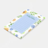 Floral Waterverf Gepersonaliseerde Post-it Notitie Post-it® Notes (Schuin)