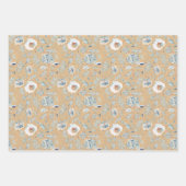 Floral Waterverf Hydrangea Decoupage Inpakpapier Vel (Voorkant 2)