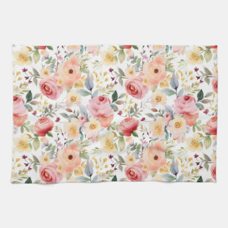 Floral Waterverf Kitchen Towelen Theedoek