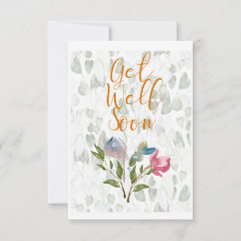 Floral Waterverf krijgt snel een flat notebook Kaa Notitiekaartje